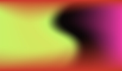 Poster - Blurred gradient swirl in shades of red, black and yellow, creating a flowing and dynamic sense of movement.
