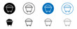© Ghori - Raw material icon set in black and blue colors