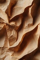 Poster - A detailed shot of a piece of brown paper