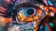 © Fotograf - Detailed view of an individual's eye with distinct features