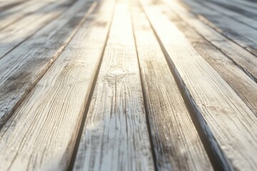 Poster - A close-up shot of a wooden floor with a light shining on it, perfect for use in interior design or architectural projects