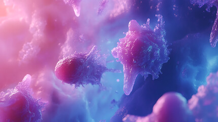 Aufkleber - A vivid representation of immunotherapy, medical approach that leverages the body's immune system to fight diseases, Intersection of science and the body's innate healing power