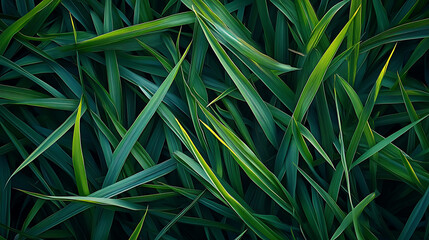 Aufkleber - Green grass background texture, top view