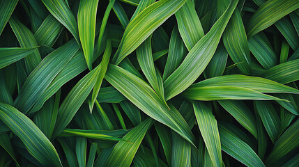 Poster - Green grass background texture, top view