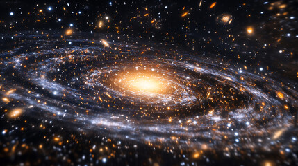 Fototapete - background cosmic massive galaxy