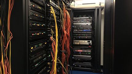 Poster - The server control center for an internet provider is called a data center