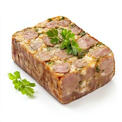 Meatloaf. High quality photo isolated on white background