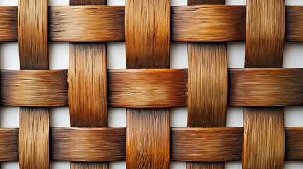 Fototapete - woven wood wall that has patterns