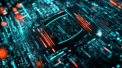 Poster - An illustration of advanced digital safety software providing robust personal information protection against cyber threats and data breaches