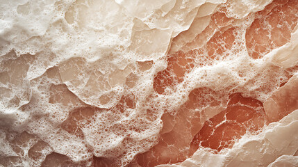 Poster - An elegant and delicate texture of a soft and foamy background in a trendy color, embodying a minimalist and fragile aesthetic