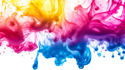 Leinwandbilder - CMYK colors, printer printing house, printer color ink