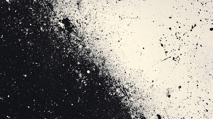 Aufkleber - Halftone faded gradient texture, Grunge halftone grit background, White and black sand noise wallpaper, Retro pixilated vector backdrop