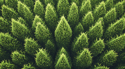Aufkleber - Illustration of upward-pointing arrows made of lush green grass, symbolizing eco-friendly progress, sustainable development, and positive environmental growth trends