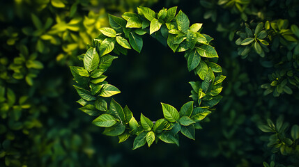Poster - The circular economy icon on nature background in The concept circular economy for future growth of business and design to reuse and renewable material resources and environment sustainable