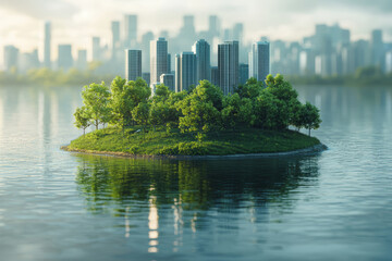 Poster - a global summit discussing the importance of green bonds in combating climate change, representing t