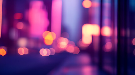 Poster - a blurred purple background with a small blur
