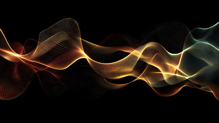 Aufkleber - abstract wave digital technology background, sound and graphic shapes, network, graph, fluctuations