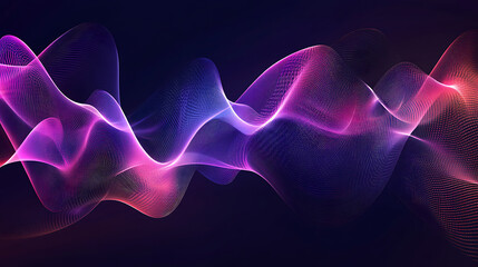 Aufkleber - abstract chains digital technology background, sound and graphic shapes, network, graph, fluctuations