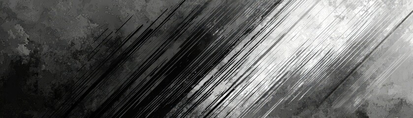 Poster - Sleek Digital Painting with Diagonal Stripes