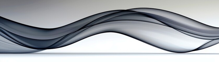 Poster - Minimalistic Watercolor Waves in Soft Tones
