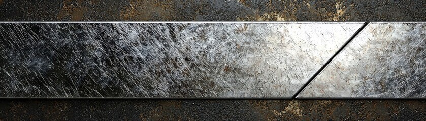 Poster - Abstract Smooth Diagonal Metal Texture Background