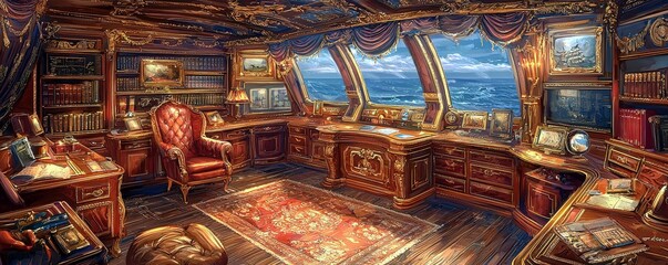 Poster - Elegant and Opulent Office Interior Design