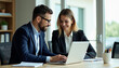 © mattegg - Business Collaboration in Modern Office