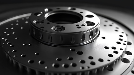Aufkleber - Automobile brake disc, Car service procedure
