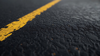 Poster - Close up Dark Asphalt road textured , Tarmac grey Seamless background