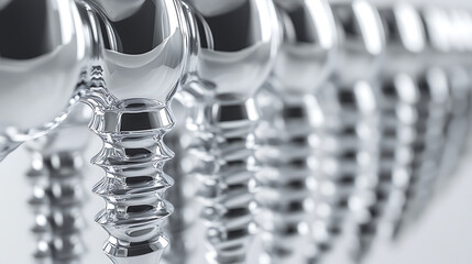 Aufkleber - Close up of dental teeth implant, 3D