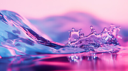 Aufkleber - Futuristic abstract water drop and splash, Capture the wonderful moment