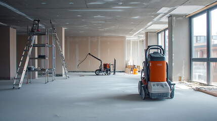 Poster - Construction Cleaning Service Dust Removal With A Vacuum Cleaner ,oncept Vacuums For Construction Cleaning