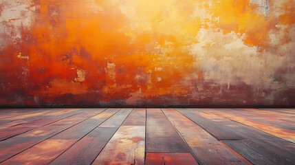 Poster - Grunge rusty orange brown metal corten steel wall or floor rust architecture texture background