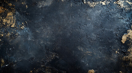 Aufkleber - Old black abstract concrete background, Grunge texture, Dark wallpaper, Blackboard, Chalkboard, Top view, copy space, Banner
