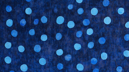 Poster - a blue fabric with some blue dots