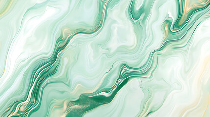 Poster - abstract light green marble surface texture background