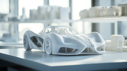 Aufkleber - Rapid Prototyping concept, The accelerated process of creating scale models or assemblies using 3D printing and CAD designs, Efficiency in modern design and manufacturing processes