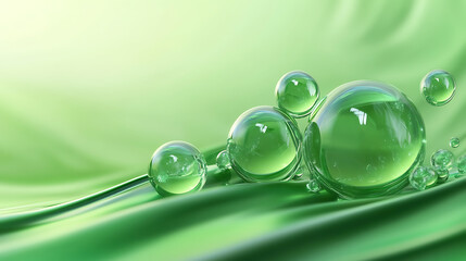 Poster - green abstract wallpaper