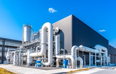 Poster - Industrial facility showcases modern pipeline infrastructure and innovative engineering solutions