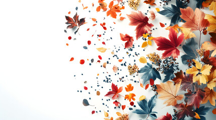 Poster - Colorful 3D abstract background with confetti, butterflies, and hearts, perfect for party, birthday, or holiday design