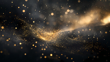 Dark black with gold specks backgrounds astronomy universe. Celestial. Illustration