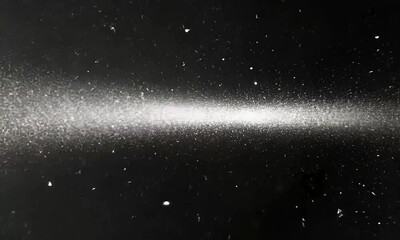 Wall Mural - abstract white dust particles in dark space with ai generated.