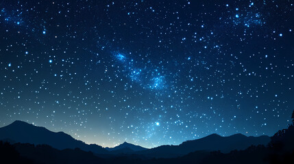 night sky filled with stars and celestial wonders starlit sky with celestial phenomena. celestial. i