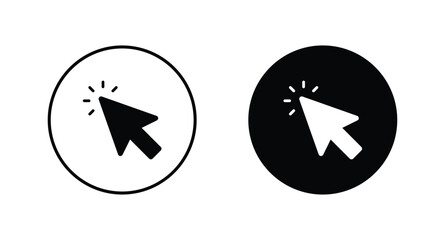 Poster - cursor icon vector. cursor arrow Click icon set	