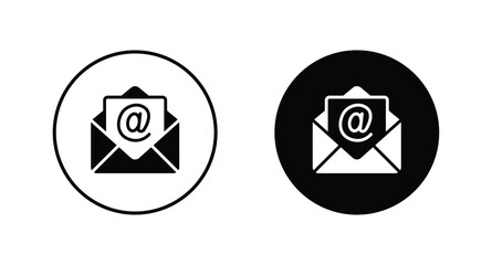 Wall Mural - mail icon set. email symbol icon vector