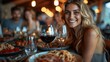 © zhuan - A traditional Italian restaurant with patrons enjoying savory dishes and drinks, showcasing authentic cuisine and vibrant atmosphere