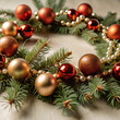 © Watcharakorn - christmas decoration. christmas, decoration, tree, holiday, ball, celebration, xmas, ornament, winter, branch, pine, fir, green, new, year, december, season, new year, gold, christmas tree, red, glass