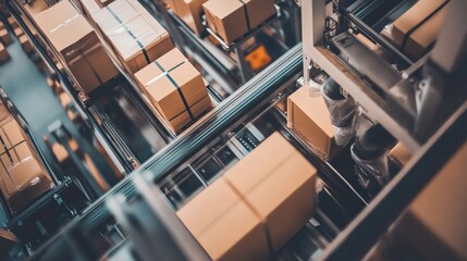 Poster - Efficient Logistics System with Packed Boxes in Motion
