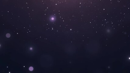 glimmering stars gradually emerging in a violet night sky