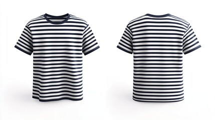 Striped T-Shirt Mockup